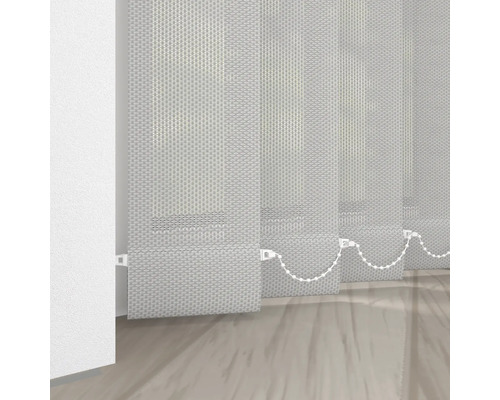 Stores verticaux en tissu avec chaînette de manœuvre à la fenêtre