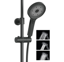 Brausestange mit Handbrause und verschiedenen Strahlarten