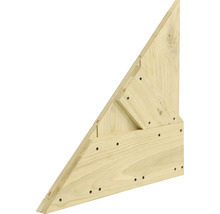 Dreieckiger Holzverbinder mit Schrauben für Bauprojekte