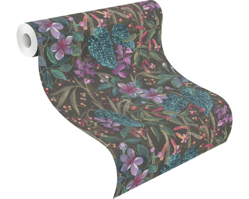 Rouleau de papier peint avec motif floral