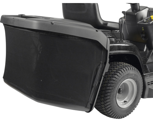 Tracteur de pelouse avec bac de ramassage