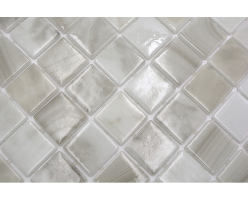 Carreaux de mosaïque en verre avec motif carré