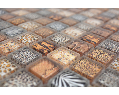 Mosaikfliesen mit Tiermustern