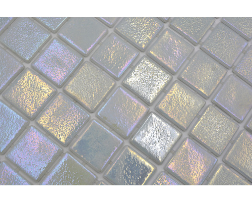 Gros plan de carreaux de mosaïque en verre carrés