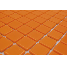 Mosaïque de verre VP25820PUR carré ECO LISOS orange 25 PUR 31,6x31,6cm