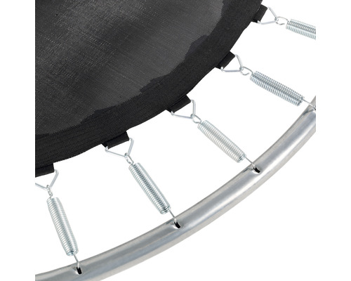Vue détaillée d''un trampoline avec ressorts et cadre