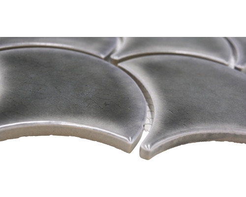 Gros plan de carreaux de mosaïque en éventail