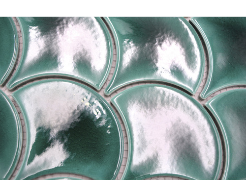 Mosaikfliesen in Fächerform