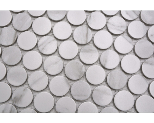 Carreaux de mosaïque ronds en marbre