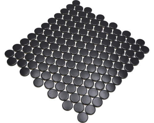 Mosaïque avec des pierres rondes et plates