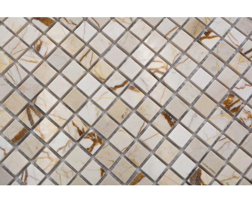 Mosaikfliese aus Marmor, quadratisch