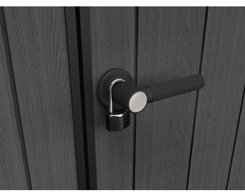 Tür mit Türgriff und Schloss zur sicheren Aufbewahrung