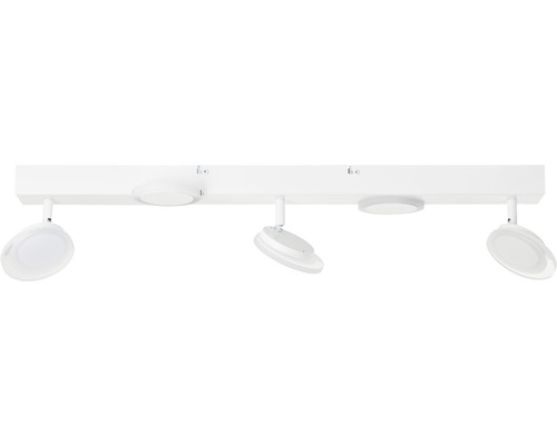 Weisse Deckenleuchte mit vier Spots