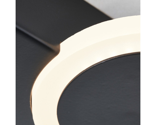 Detailaufnahme einer LED-Deckenleuchte in Ringform