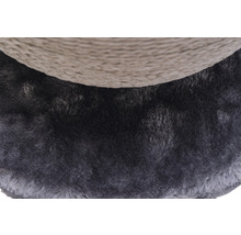 Vue détaillée d''un arbre à chat avec sisal et peluche