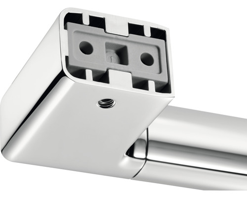 Vue détaillée d''un support de barre porte-serviettes