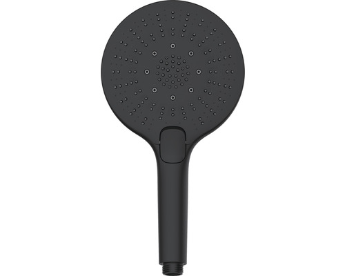 Pomme de douche noire avec poignée