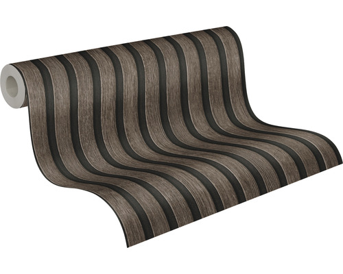 Rouleau de papier peint avec motif de rayures de bois