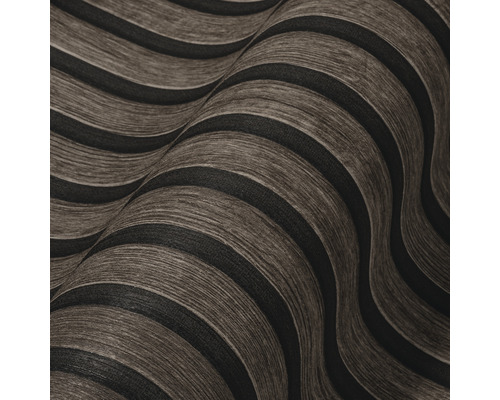 Gros plan d''un papier peint ondulé avec un motif à rayures