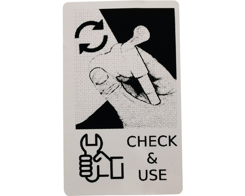 Symbole : Vérifier avant utilisation