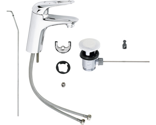 Robinet de lavabo avec garniture de vidage et accessoires