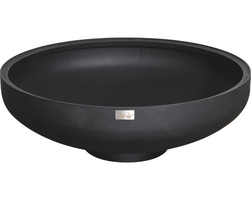 Foyer en acier en forme de vasque