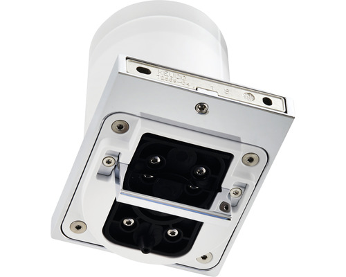 Detailansicht eines Seifenspenders zur Wandmontage