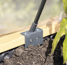 Hochbeet Tunnelbogen Komplettset Windhager bestehend aus 12 Rundbögen (je 60 cm), 8 Befestigungswinkel, 1 Insektenschutznetz 2 x 4 m, 1 Gartenvlies 2 x 4 m, 16 Befestigungsclips, 8 Verbinder