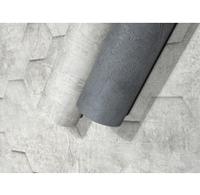 Rouleaux de papiers peints structurés gris et blancs