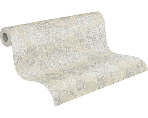 Rouleau de papier peint à motif floral