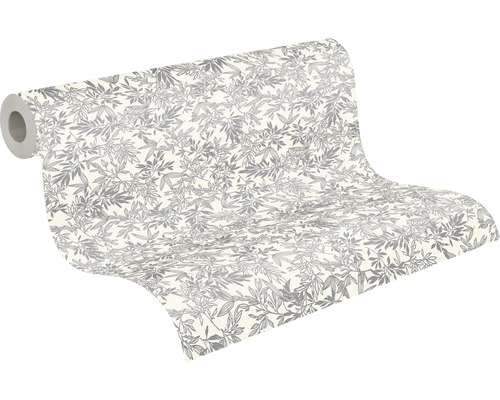 Rouleau de papier peint avec motif de feuilles