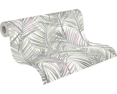 Rouleau de papier peint avec motif de feuilles de palmier