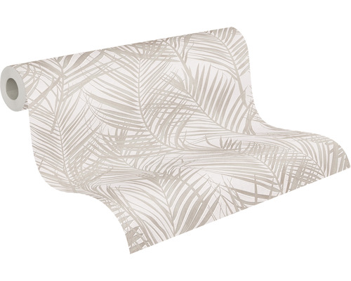 Rouleau de papier peint avec motif de feuilles de palmier