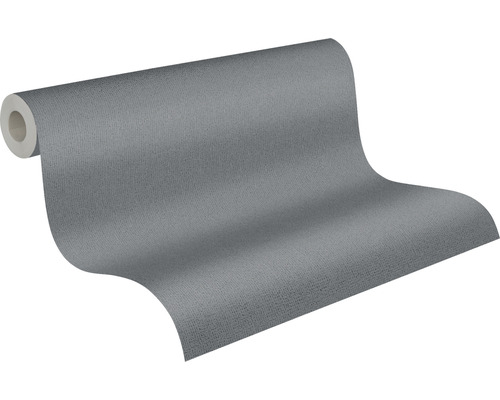 Rolle graue Vliestapete mit Textiloptik
