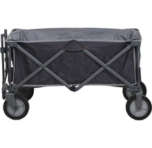 Faltbarer Bollerwagen mit Rädern und grauem Gestell