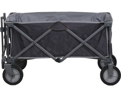 Faltbarer Bollerwagen mit Rädern und grauem Gestell