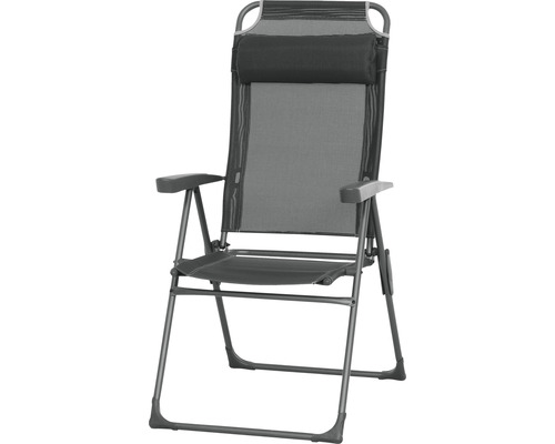 Chaise de camping réglable avec appui-tête