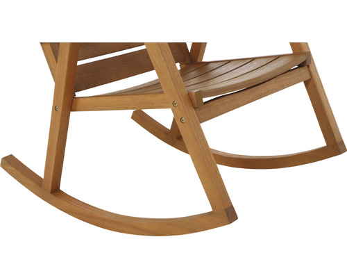 Vue détaillée d''un fauteuil à bascule en bois