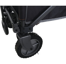 Detailansicht eines Bollerwagenrads