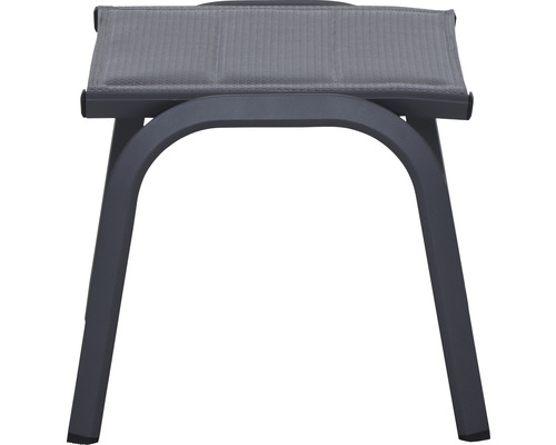 Repose-pieds en métal et tissu