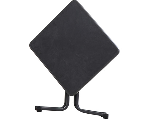 Table pliante carrée avec cadre en métal