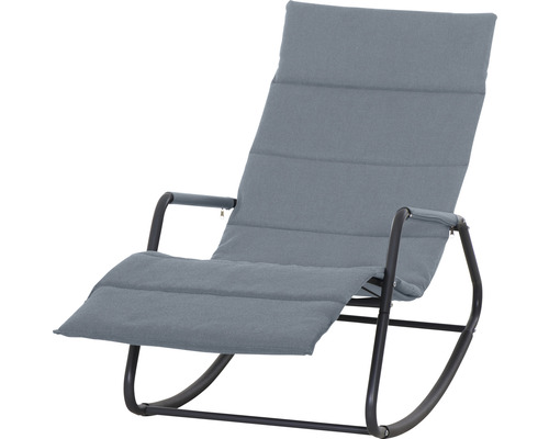 Schaukelstuhl mit gepolsterter Sitzfläche und Armlehnen