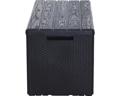 Boîte de rangement en plastique aspect bois