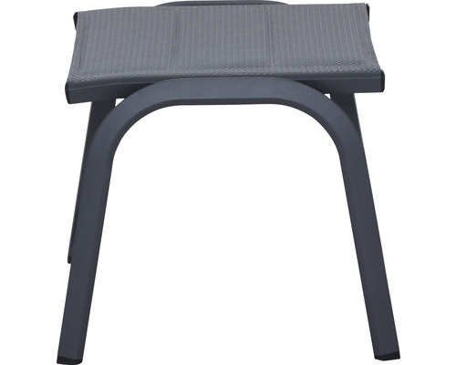 Tabouret de jardin avec cadre en aluminium et revêtement textile