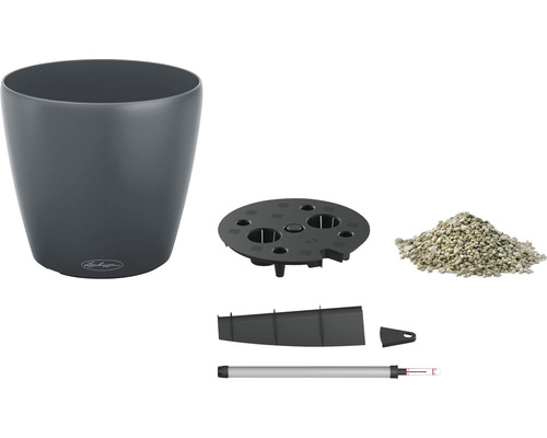 Pot de fleurs Lechuza Classico 21 avec accessoires