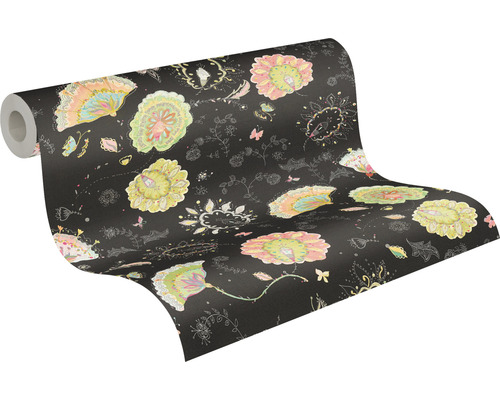 Rouleau de papier peint à motifs floraux