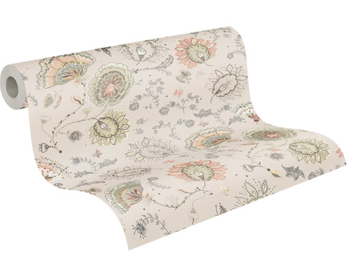 Rouleau de papier peint avec motif floral