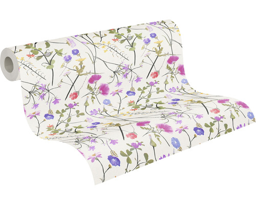 Rouleau de papier peint à motif floral