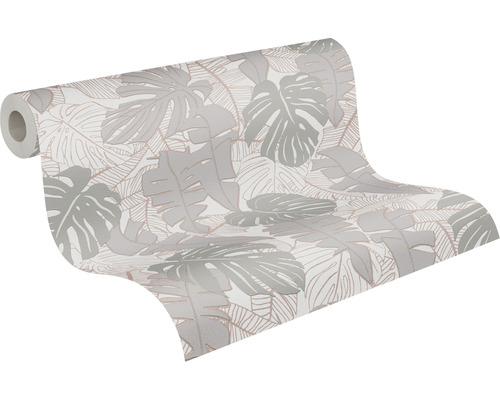 Rouleau de papier peint avec motif de feuilles
