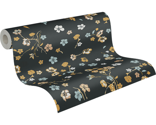 Rouleau de papier peint avec motif floral